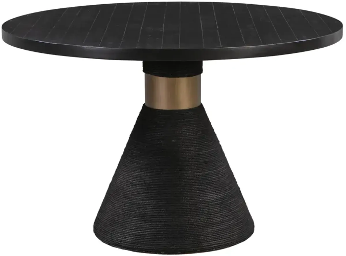 Rishi Black Rope Round Table