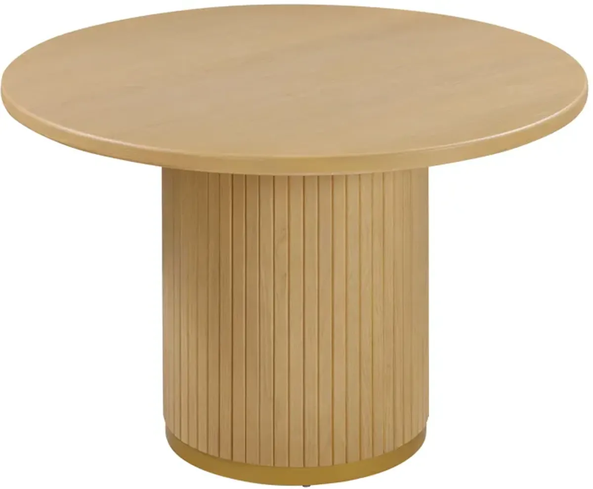 Chelsea Natural Oak Wood Round Dining Table