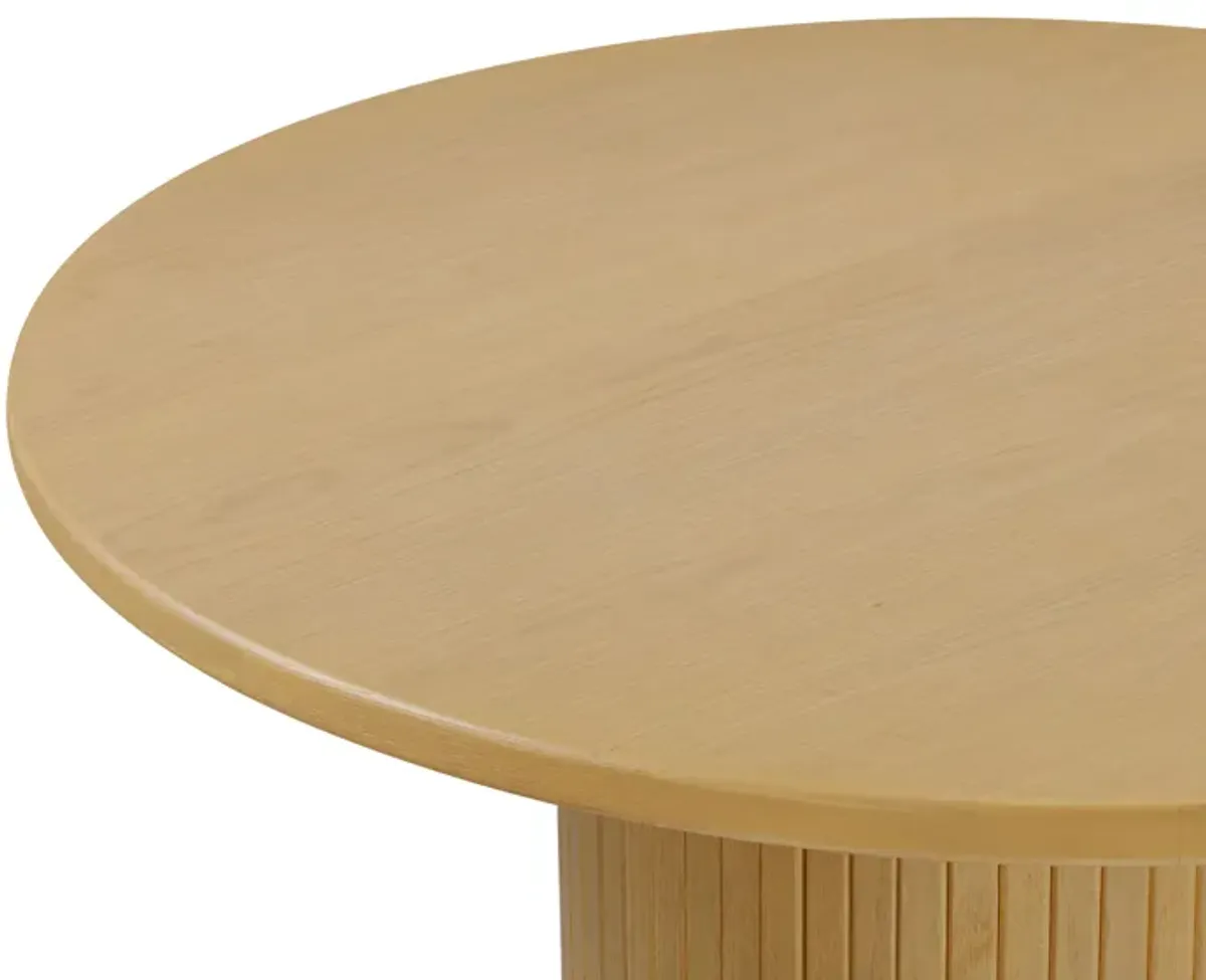 Chelsea Natural Oak Wood Round Dining Table