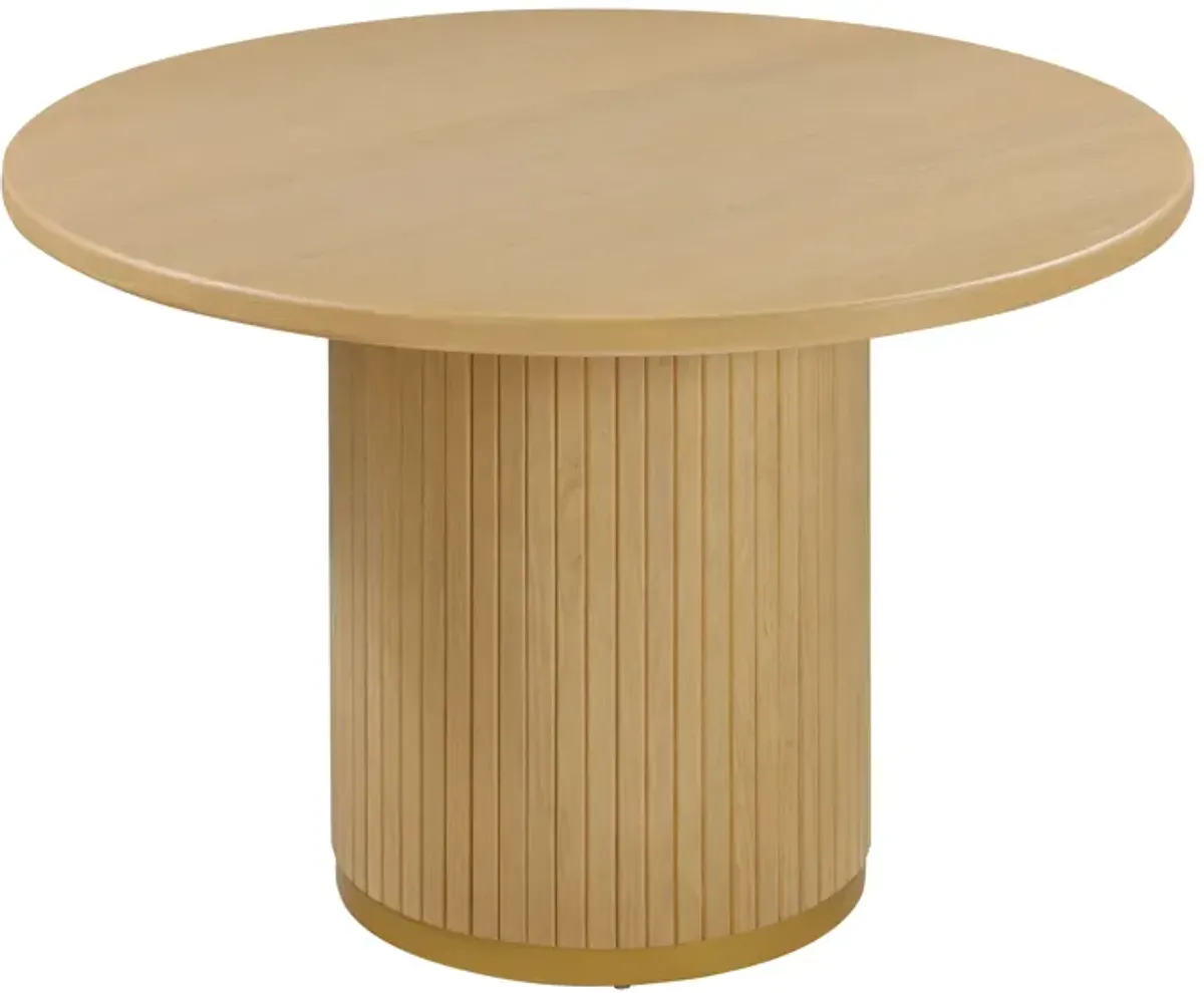 Chelsea Natural Oak Wood Round Dining Table