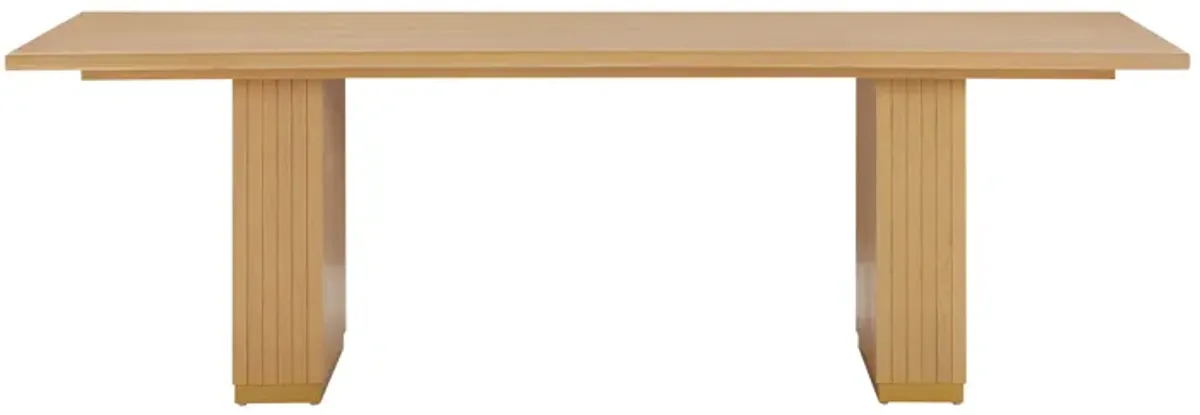 Chelsea Natural Oak Wood 96 inch Rectangular Dining Table