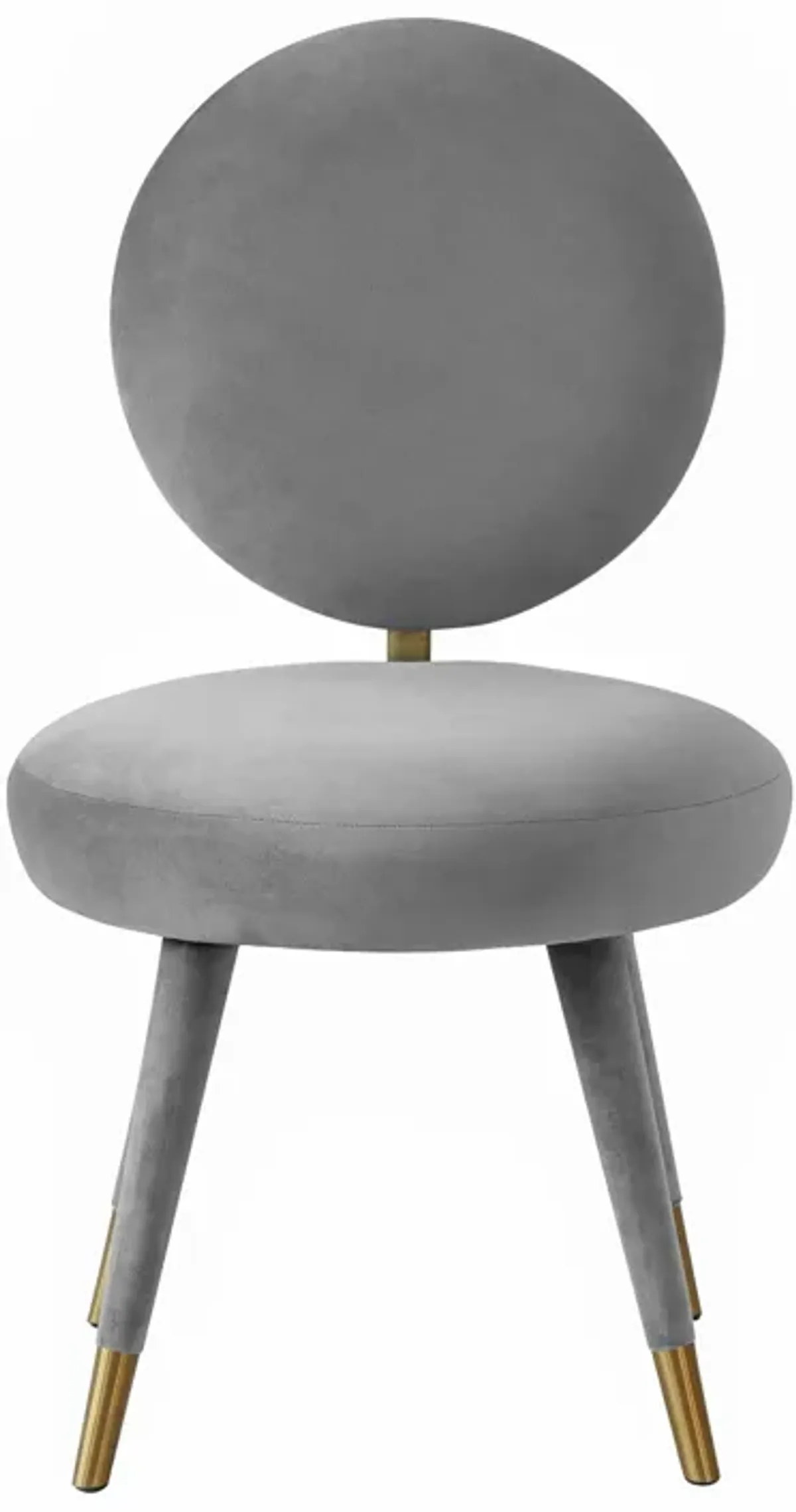 Kylie Light Grey Velvet Dining Chair