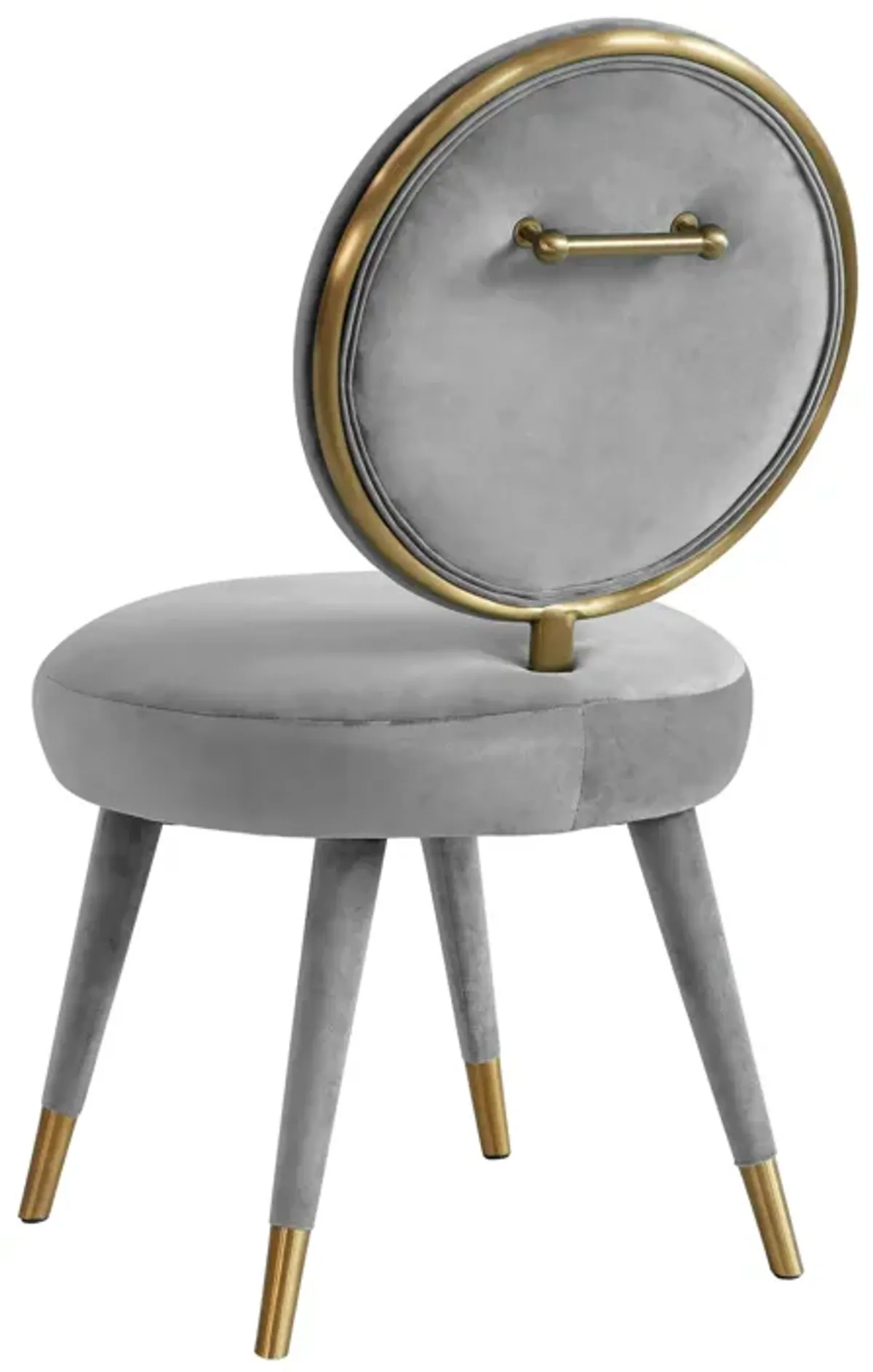 Kylie Light Grey Velvet Dining Chair