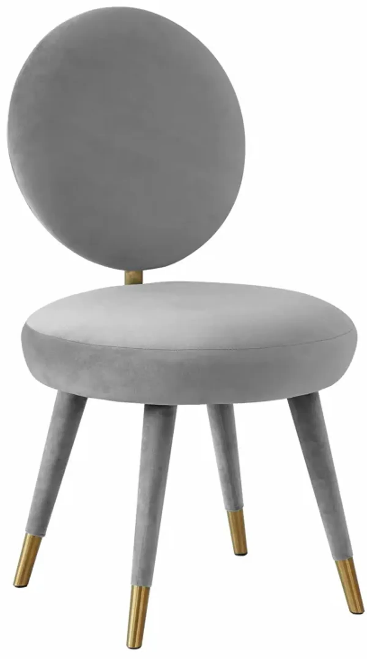 Kylie Light Grey Velvet Dining Chair