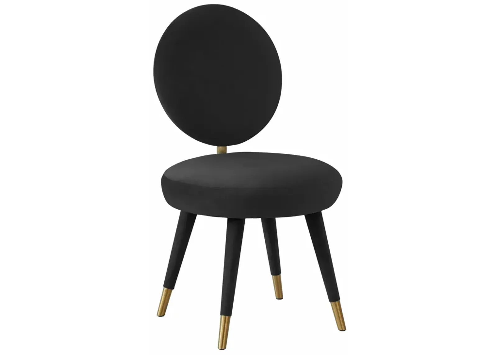 Kylie Black Velvet Dining Chair