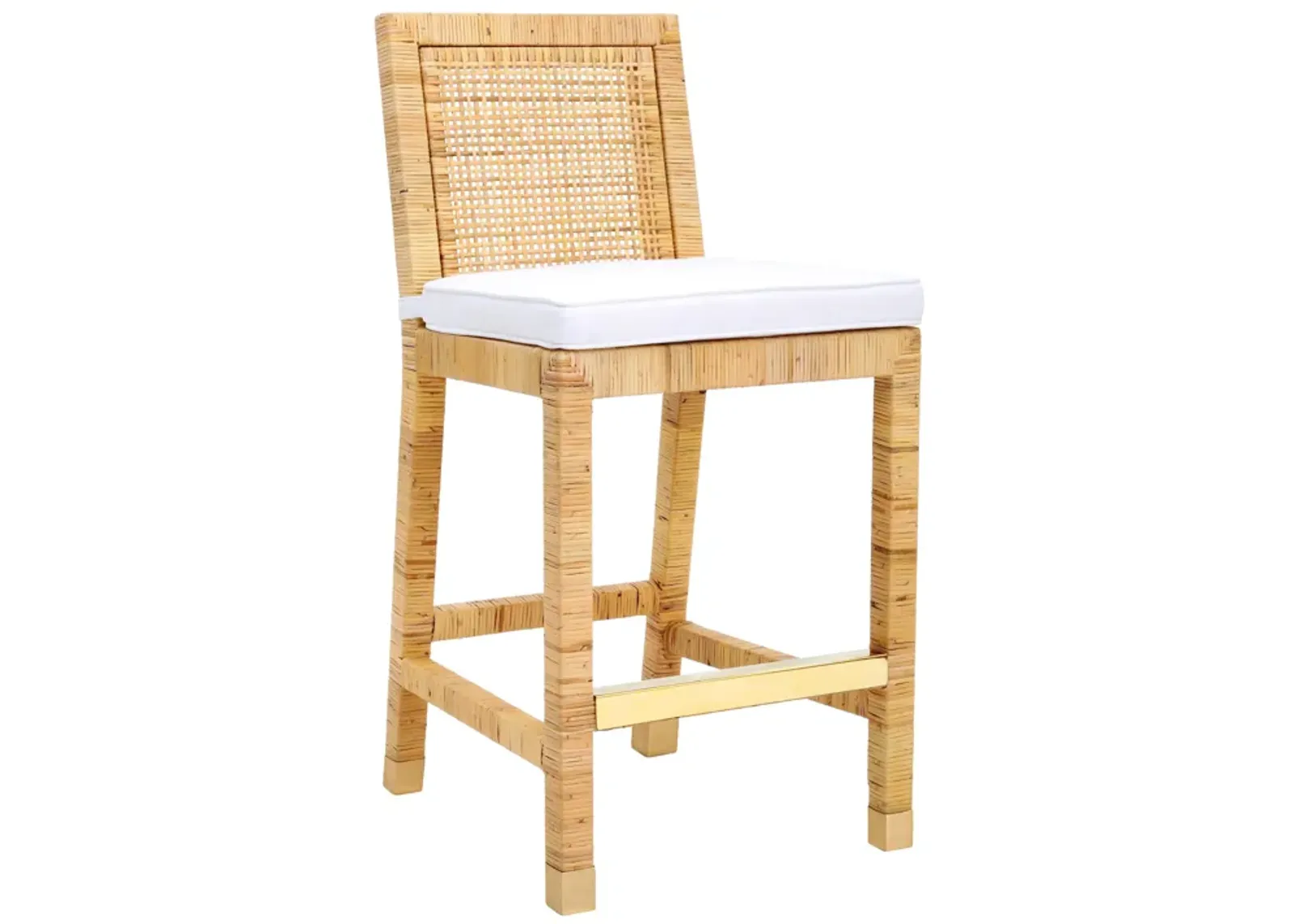 Amara Rattan Performance Fabric Counter Stool