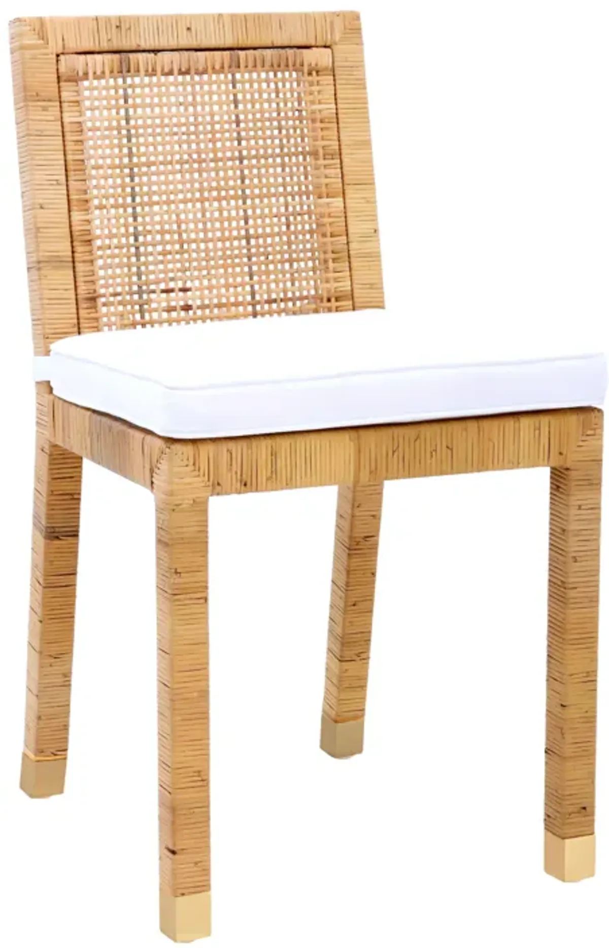 Amara Rattan Performance Fabric Dining Chair