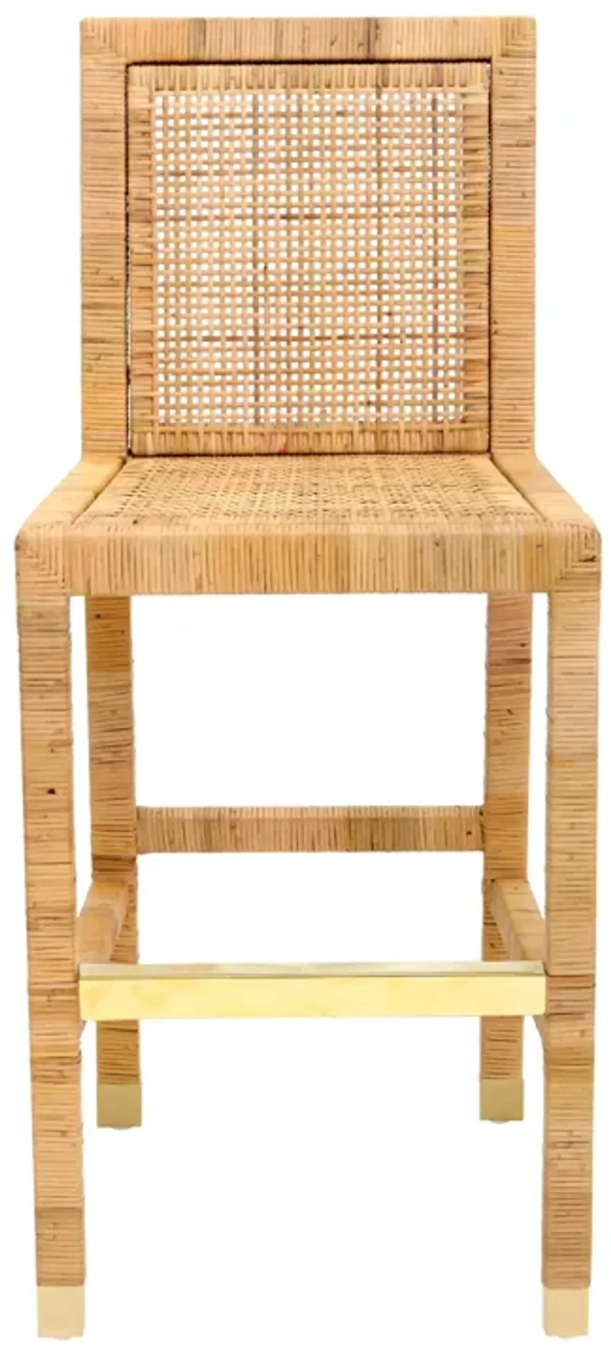 Amara Rattan Performance Fabric Bar Stool