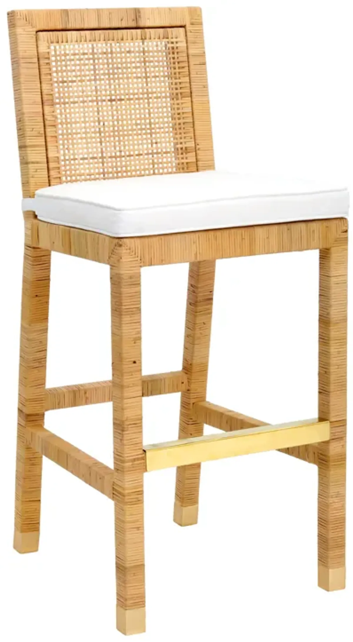 Amara Rattan Performance Fabric Bar Stool