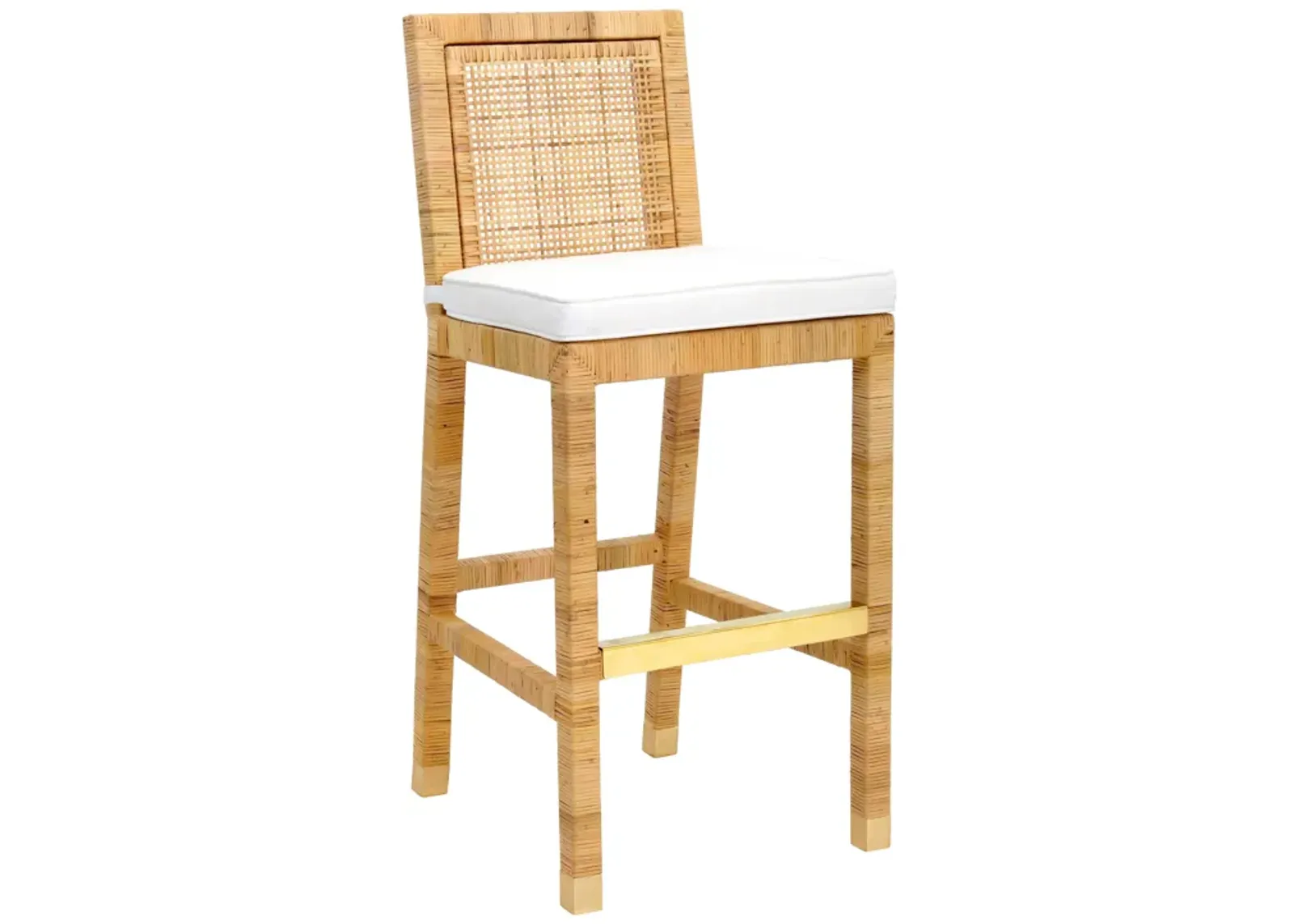 Amara Rattan Performance Fabric Bar Stool