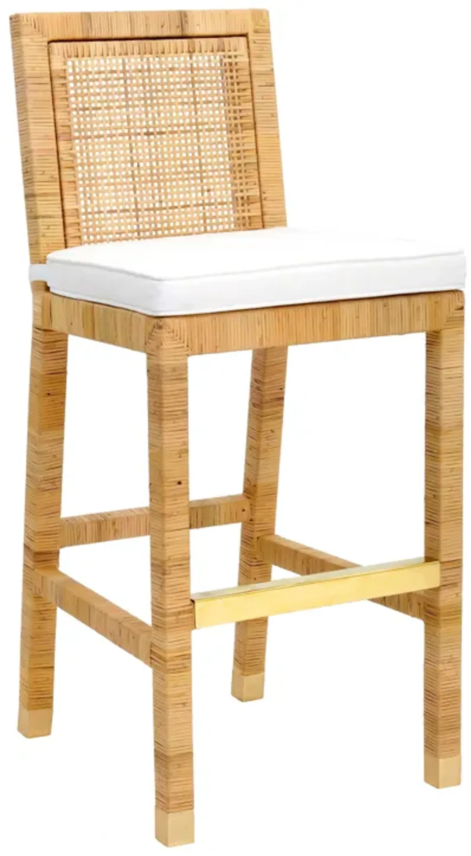 Amara Rattan Performance Fabric Bar Stool