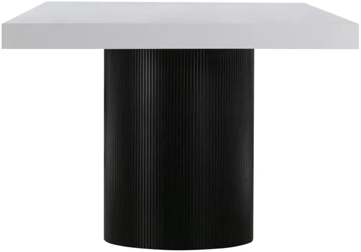 Nova White Lacquer Dining Table