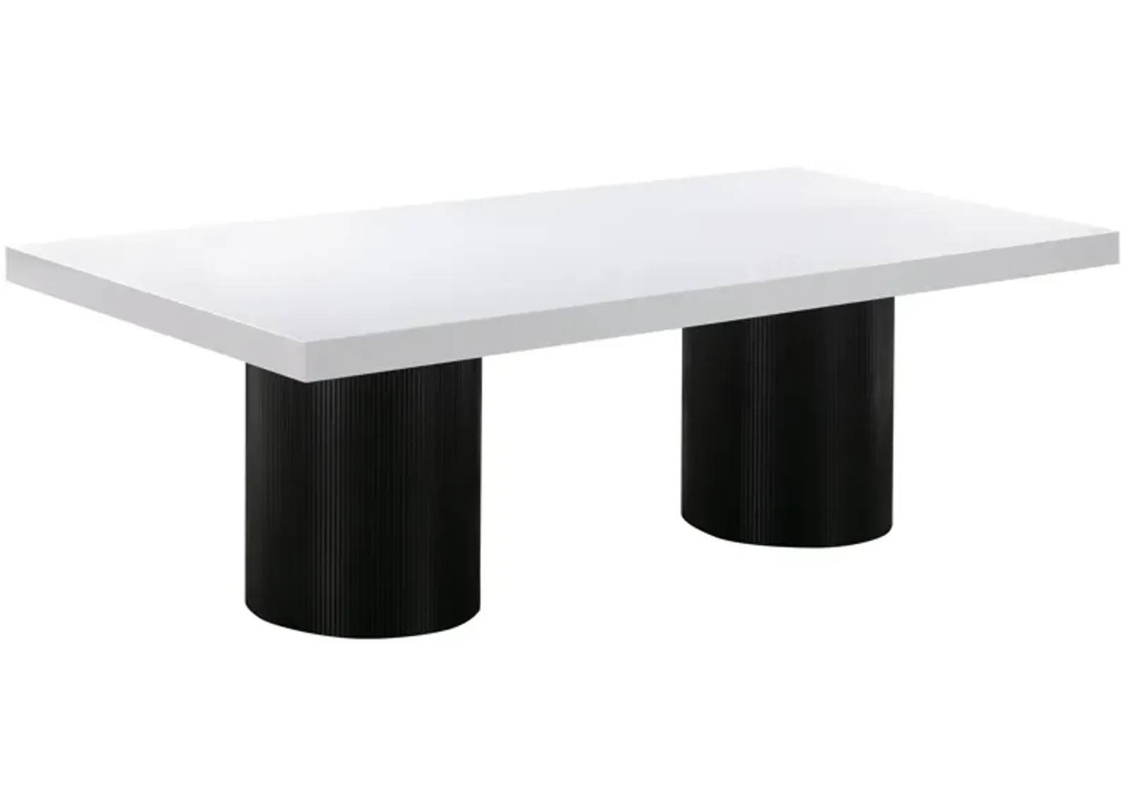 Nova White Lacquer Dining Table