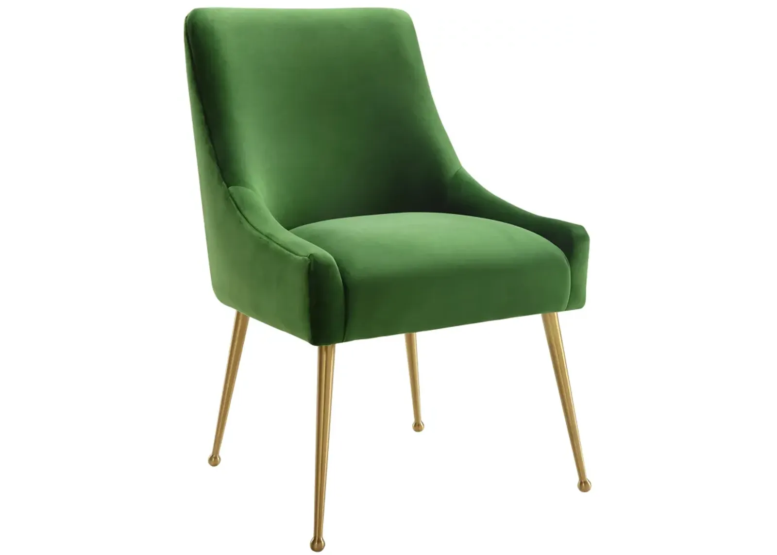 Beatrix Green Velvet Side Chair