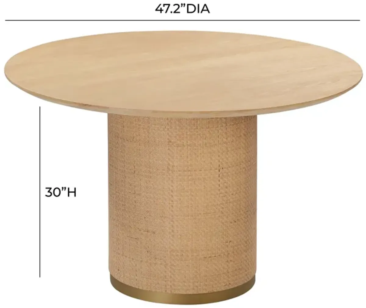 Akiba 47" Round Dining Table