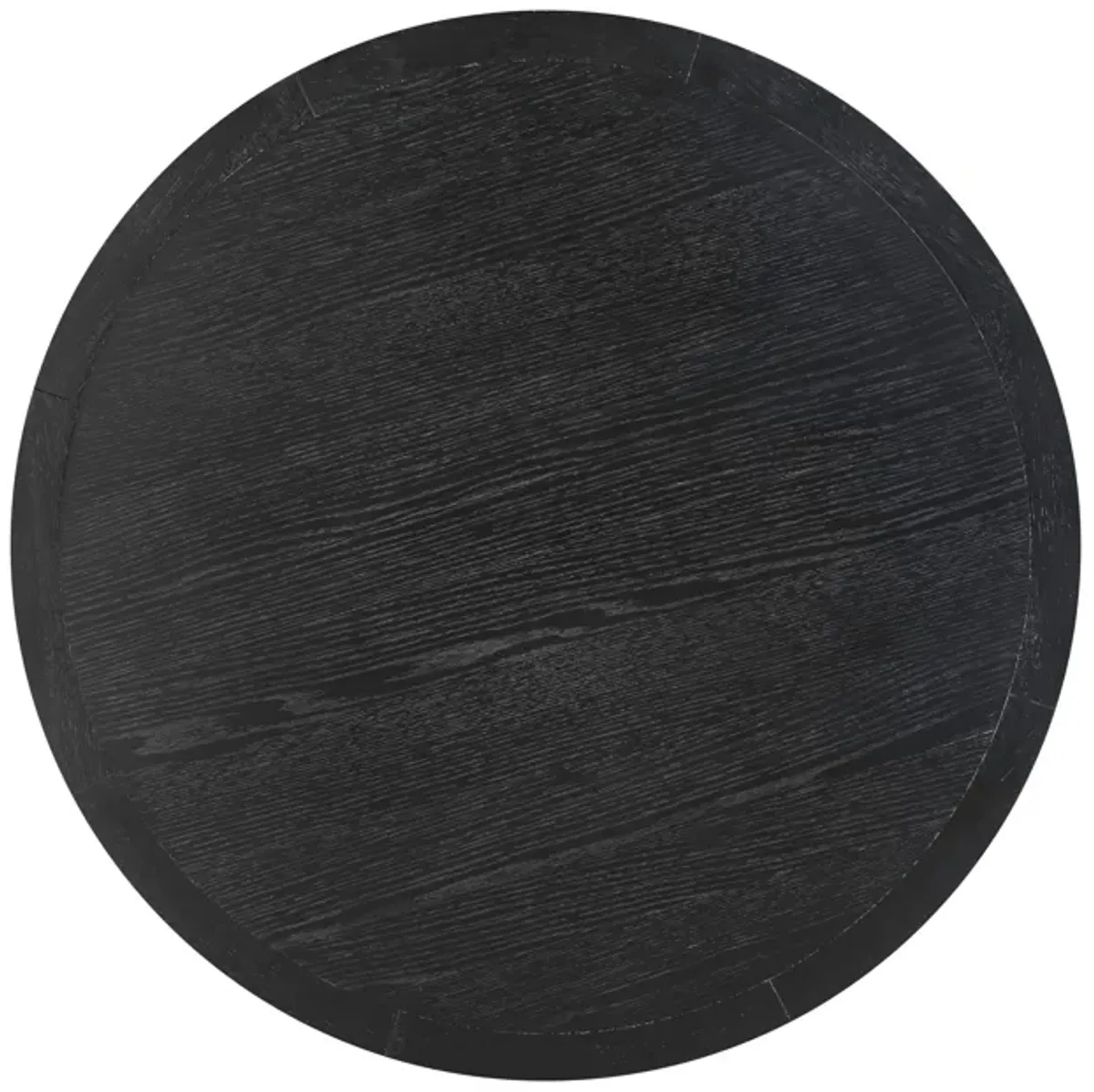 Sahara Black Oak Round Dining Table