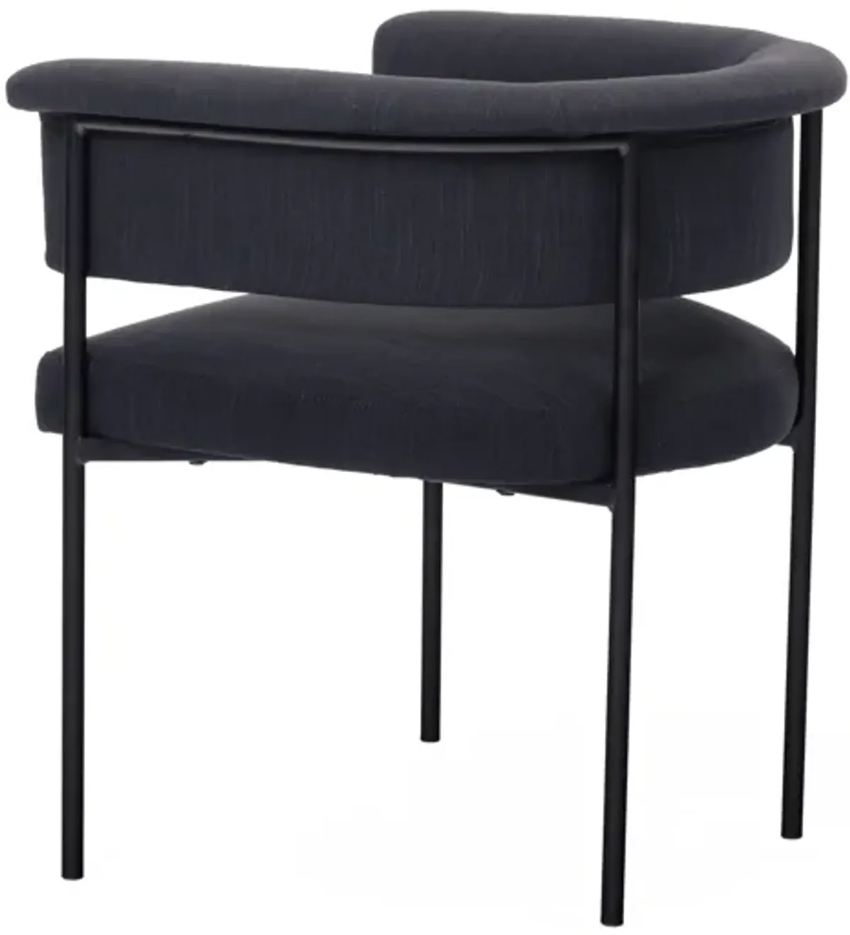 Taylor Black Performance Linen Dining Chair