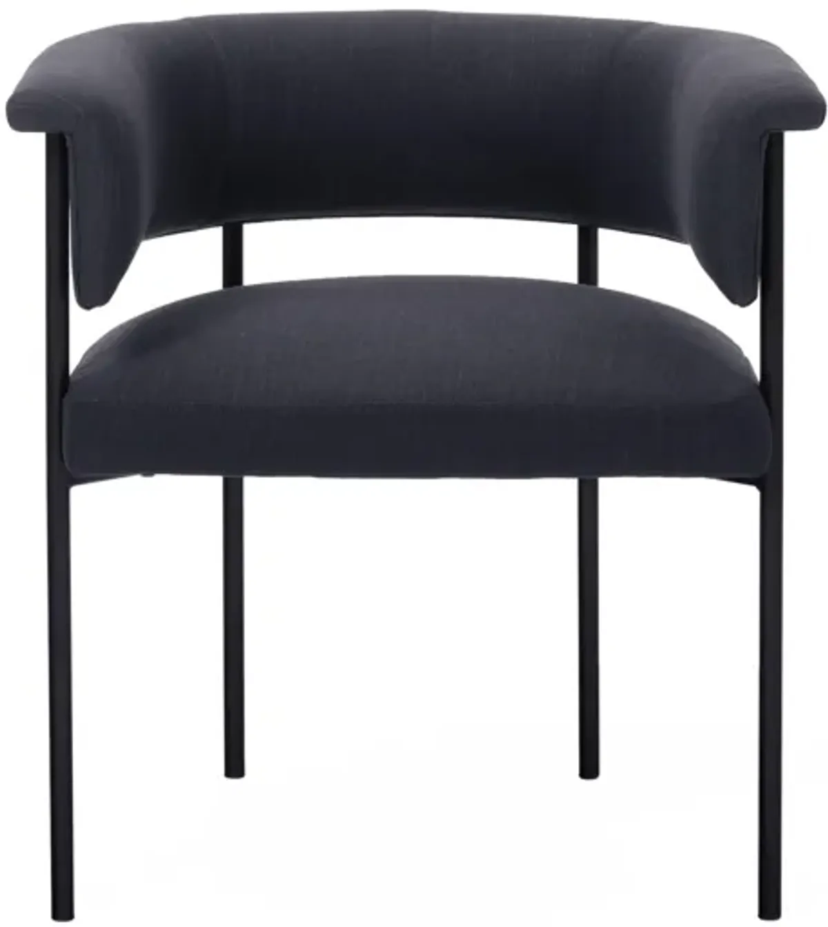 Taylor Black Performance Linen Dining Chair