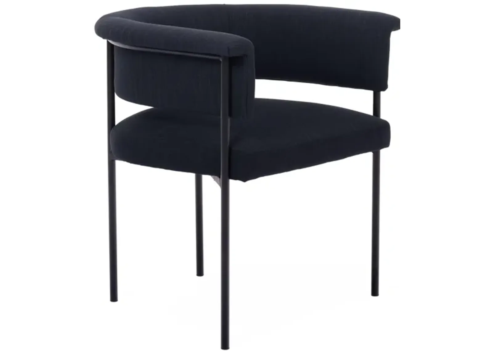 Taylor Black Performance Linen Dining Chair