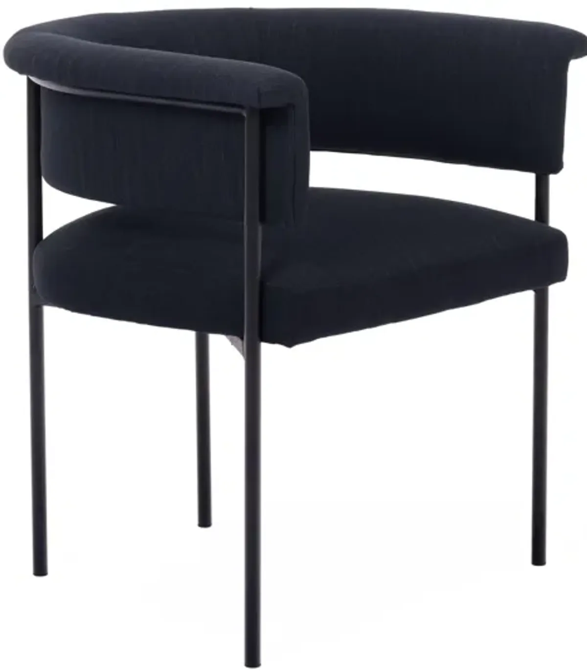 Taylor Black Performance Linen Dining Chair