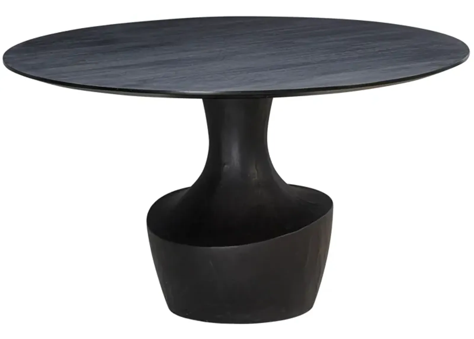 Gevra Black Acacia & Faux Plaster Dining Table