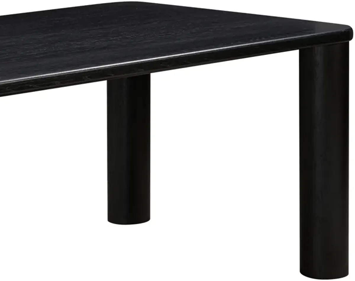 Akola Black Oak Rectangular Dining Table