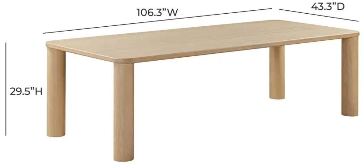 Akola Natural Oak Rectangular Dining Table