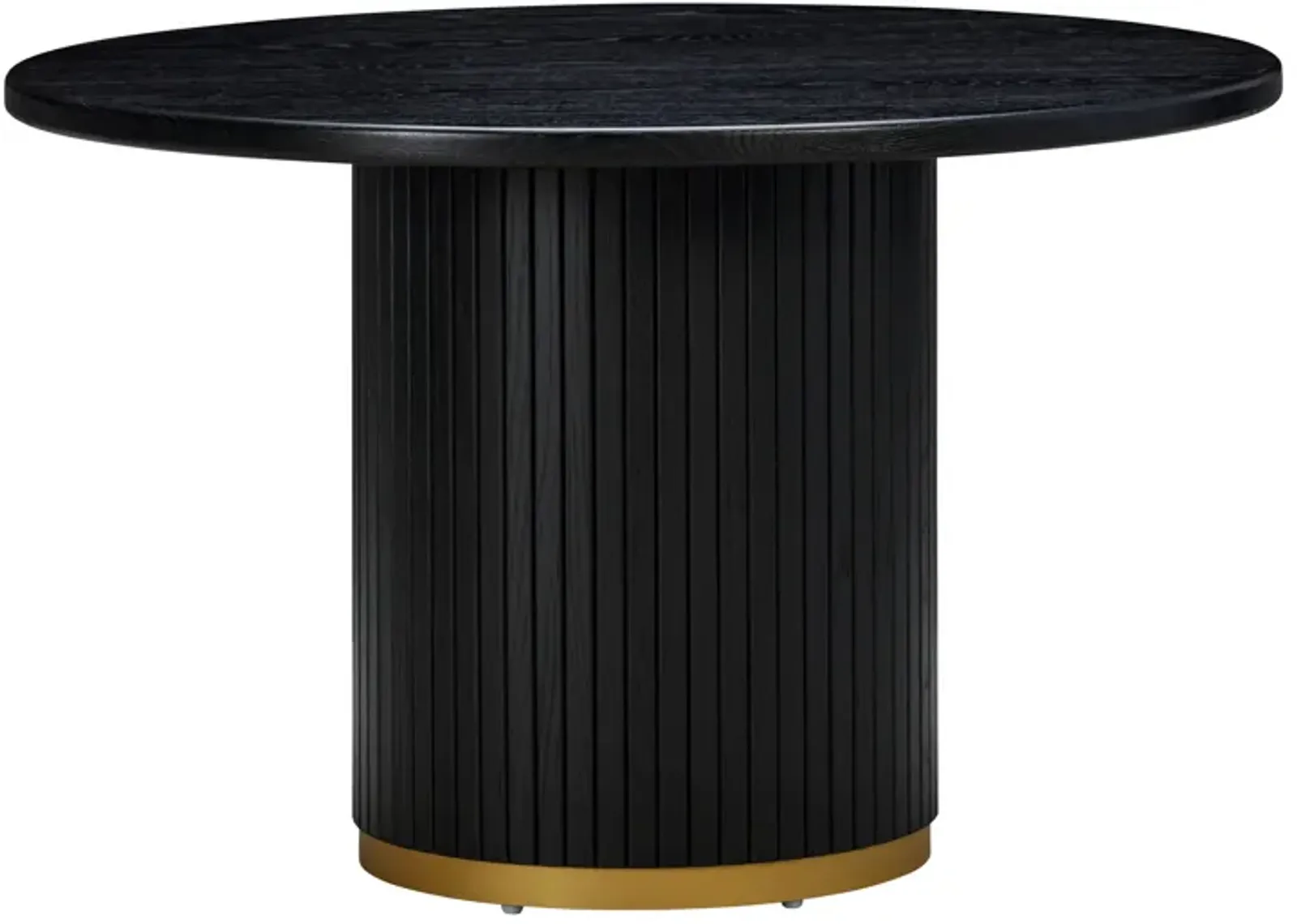 Chelsea Black Oak Round Dining Table