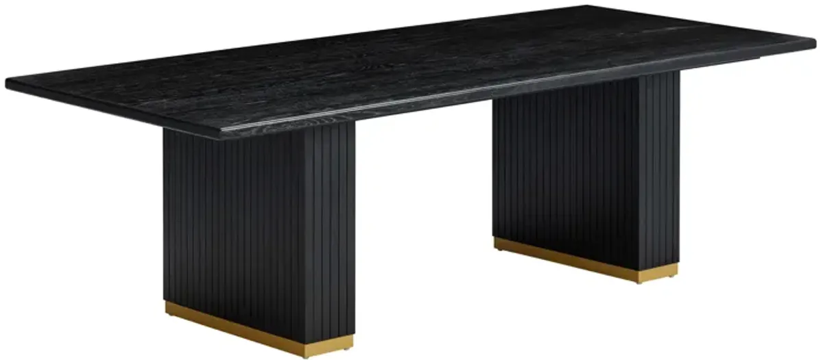 Chelsea Black Oak Rectangular Dining Table