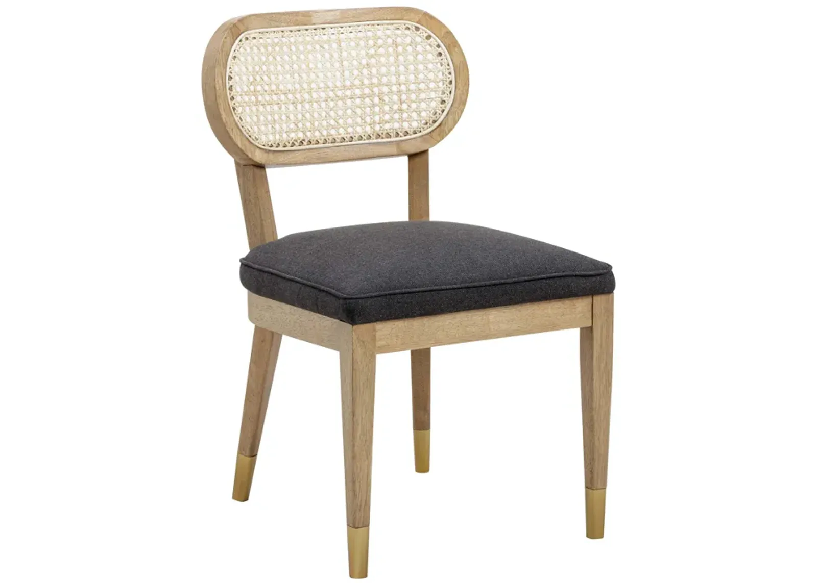 Cosette Black Performance Linen Dining Chair