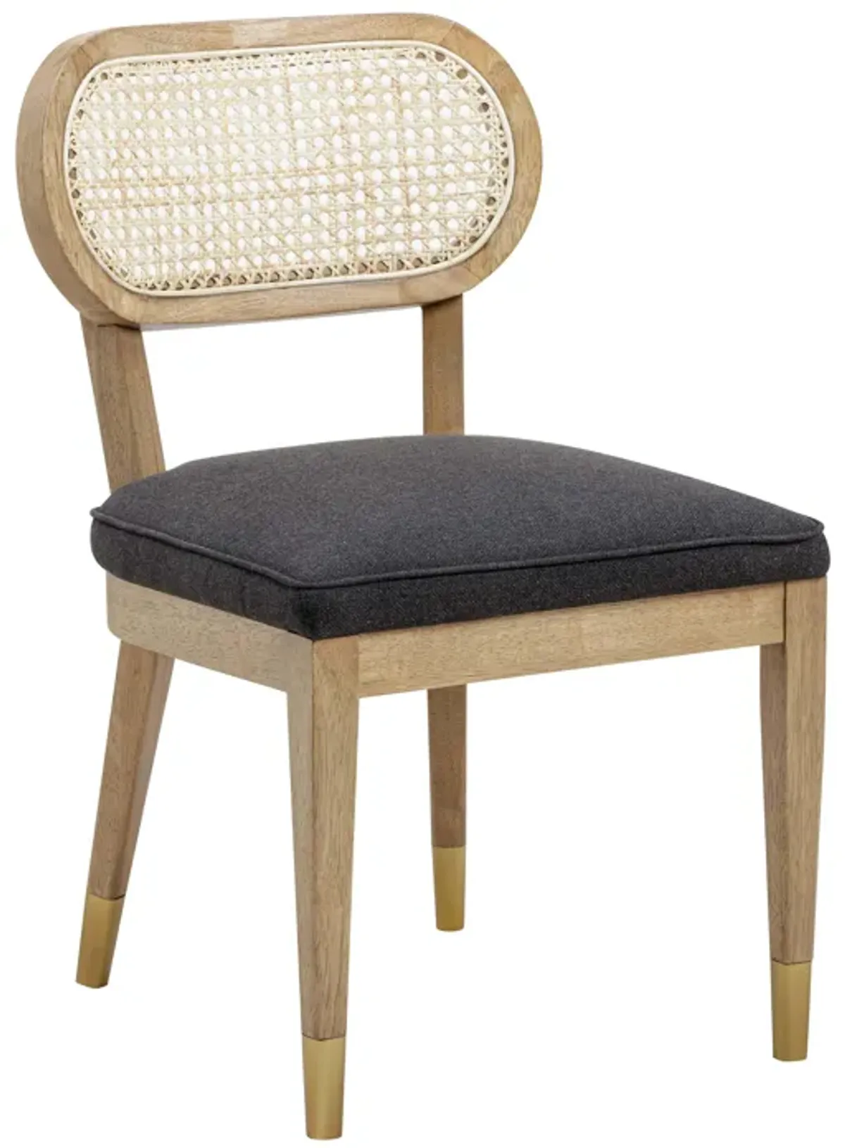 Cosette Black Performance Linen Dining Chair