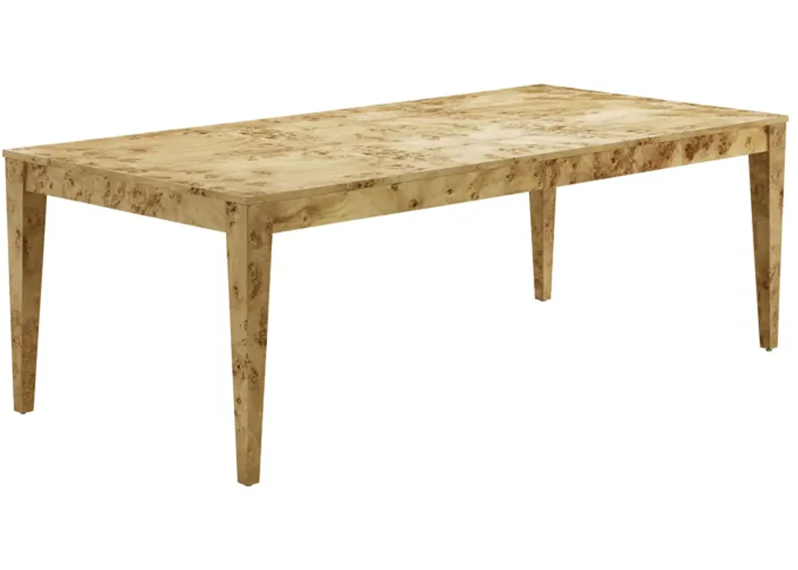 Brandyss Natural Burl Rectangular Dining Table