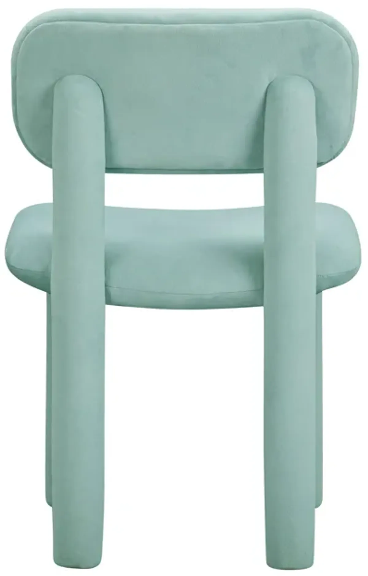 Elise Pale Blue Performance Velvet Dining Chair