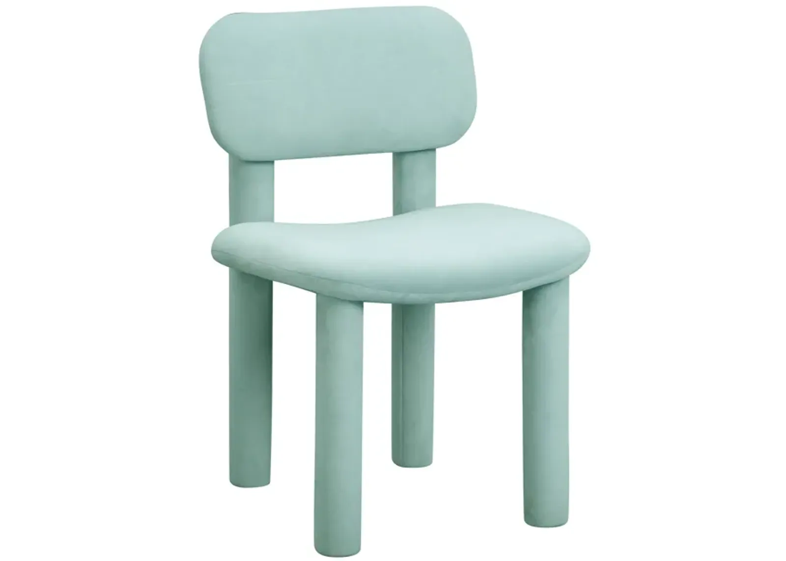 Elise Pale Blue Performance Velvet Dining Chair