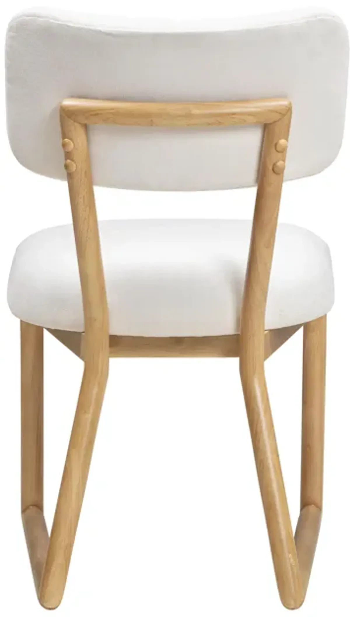 Bobbie Cream Performance Upcycled Fabric Dining Chair