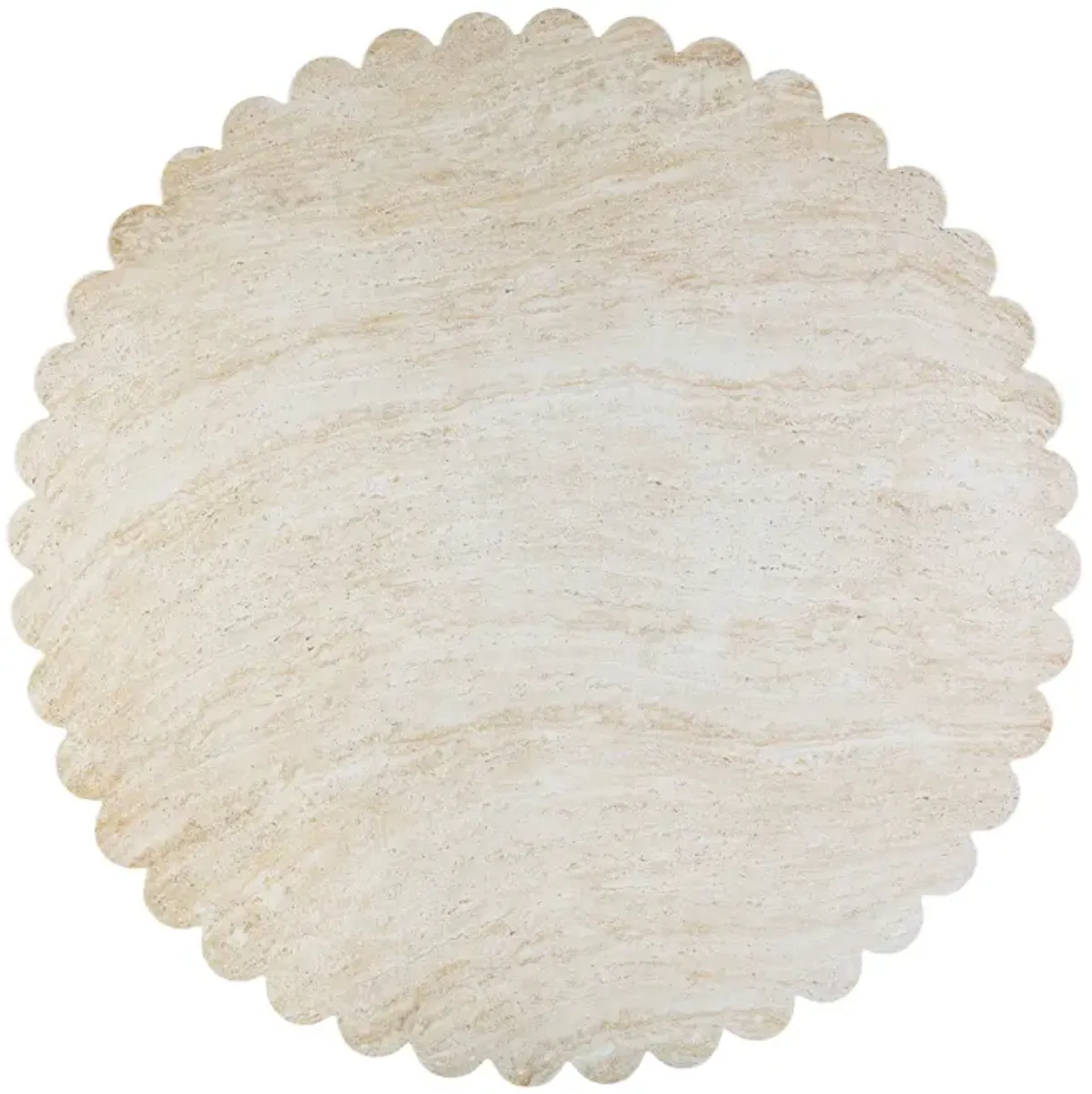 Blossom Washed Travertine Finish Indoor / Outdoor 54 inch Round Dining Table