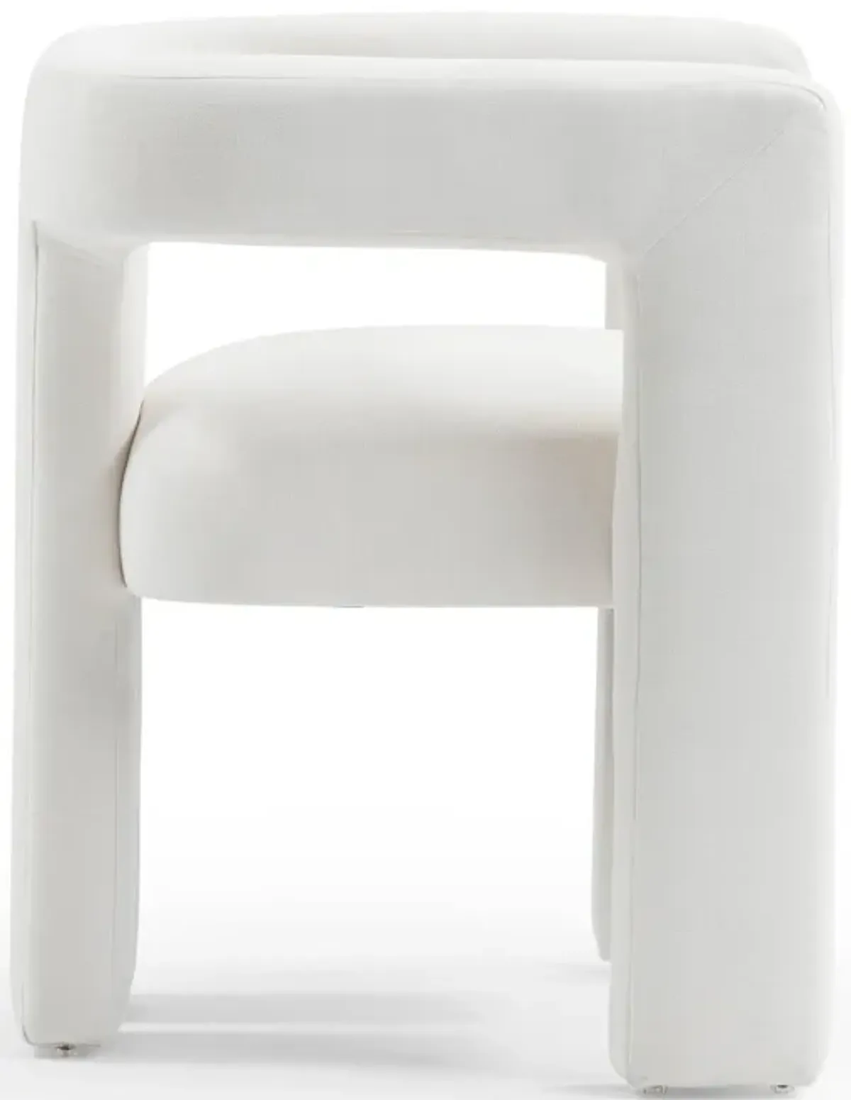 Sloane Bone White Recycled Fabric Chair