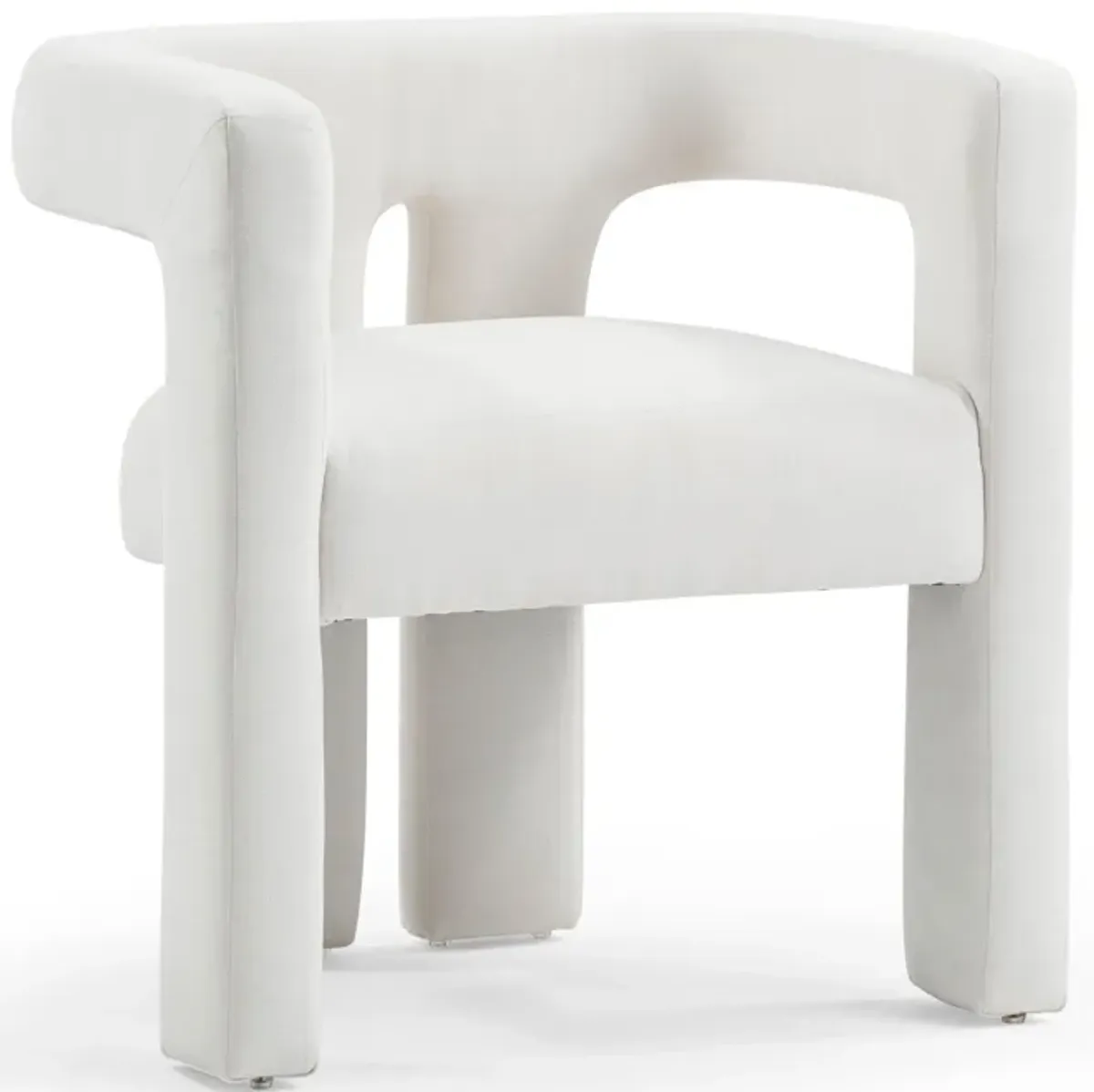 Sloane Bone White Recycled Fabric Chair