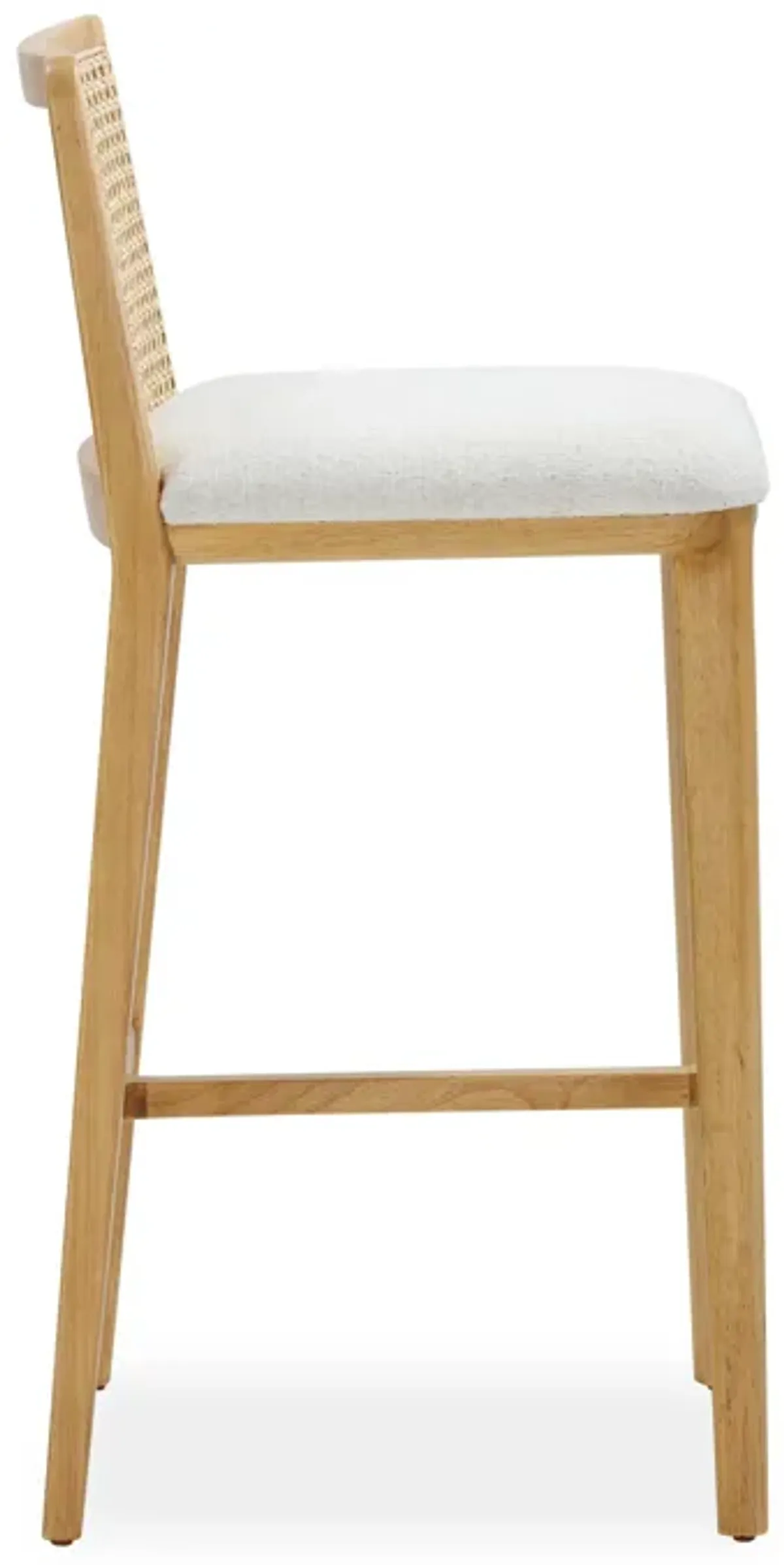 Gerri Performance Tweed and Rattan Counter Stool