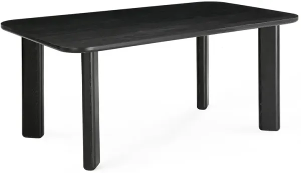 Jodie Black Ash 68" Rectangular Dining Table