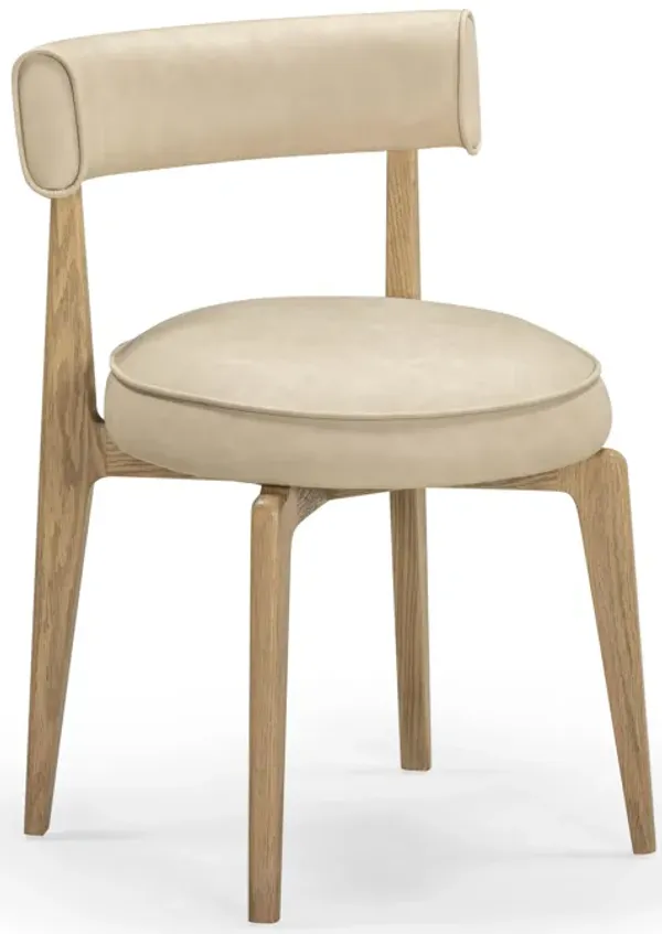 Nikita Taupe Performance Vegan Leather Dining Chair