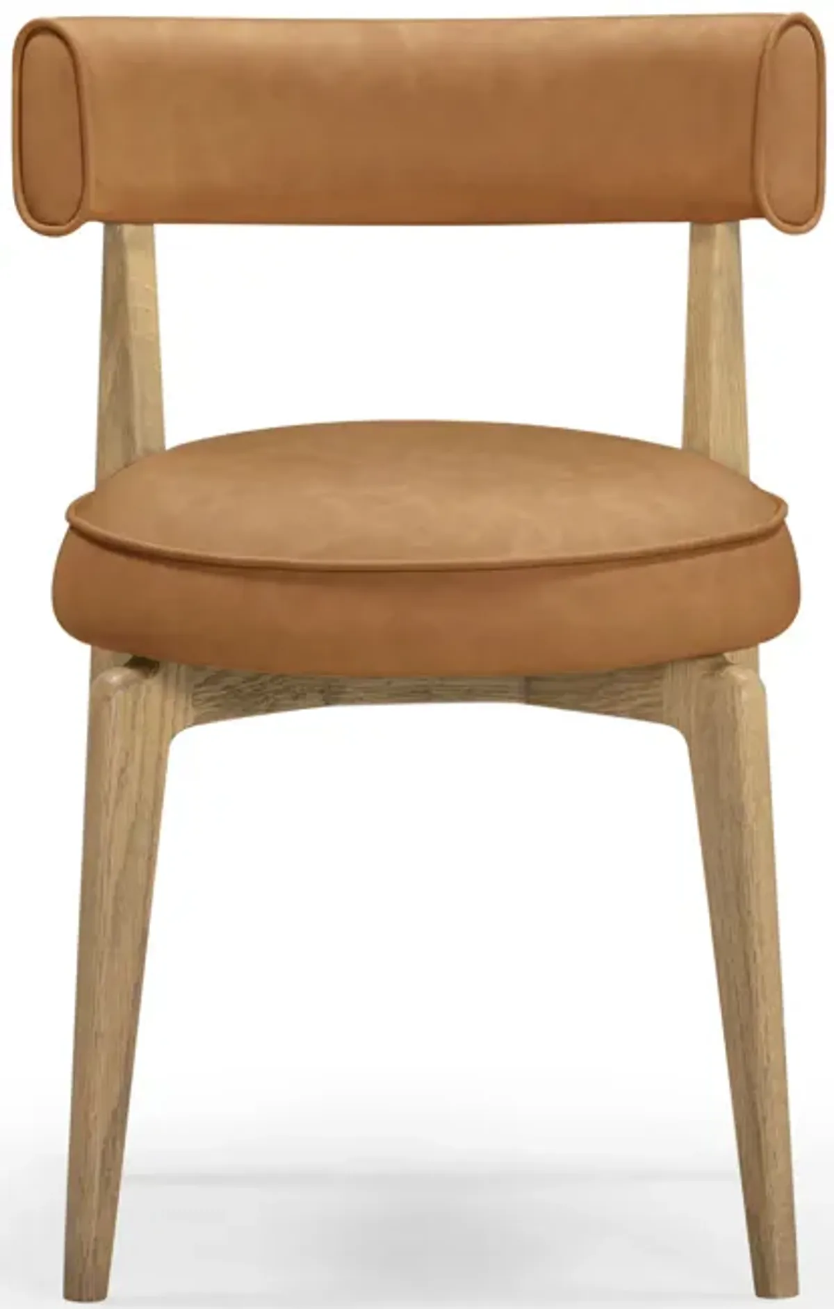 Nikita Saddle Brown Performance Vegan Leather Dining Chair