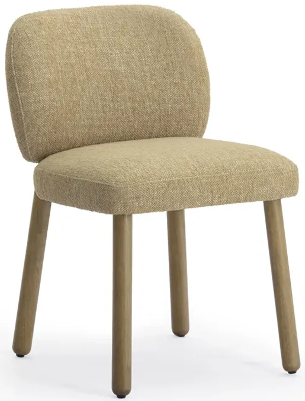 Foxy Honey Textured Performance Fabric Dining Chair