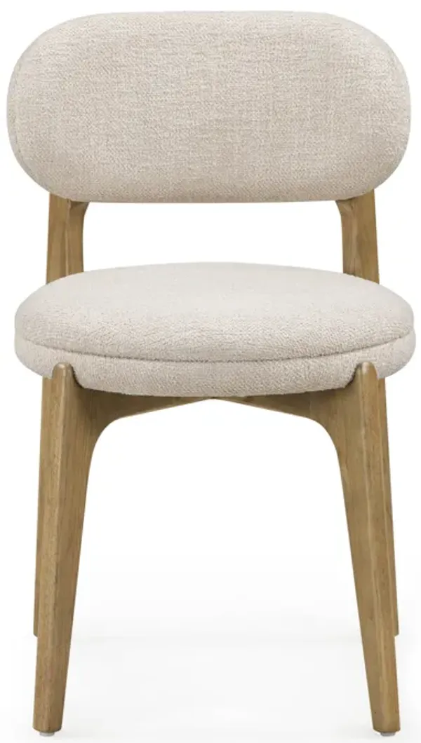 Carnation Cream Performance Fabric Dining Chair