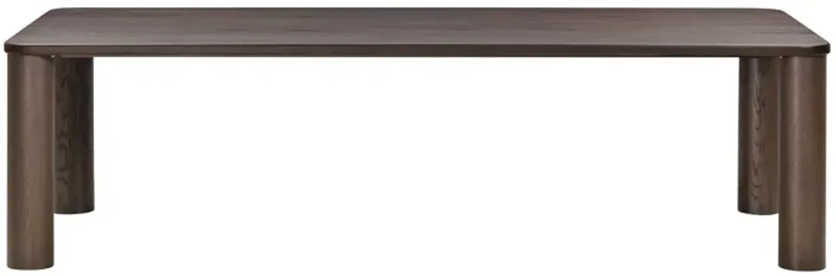 Akola Dark Brown Oak Dining Table