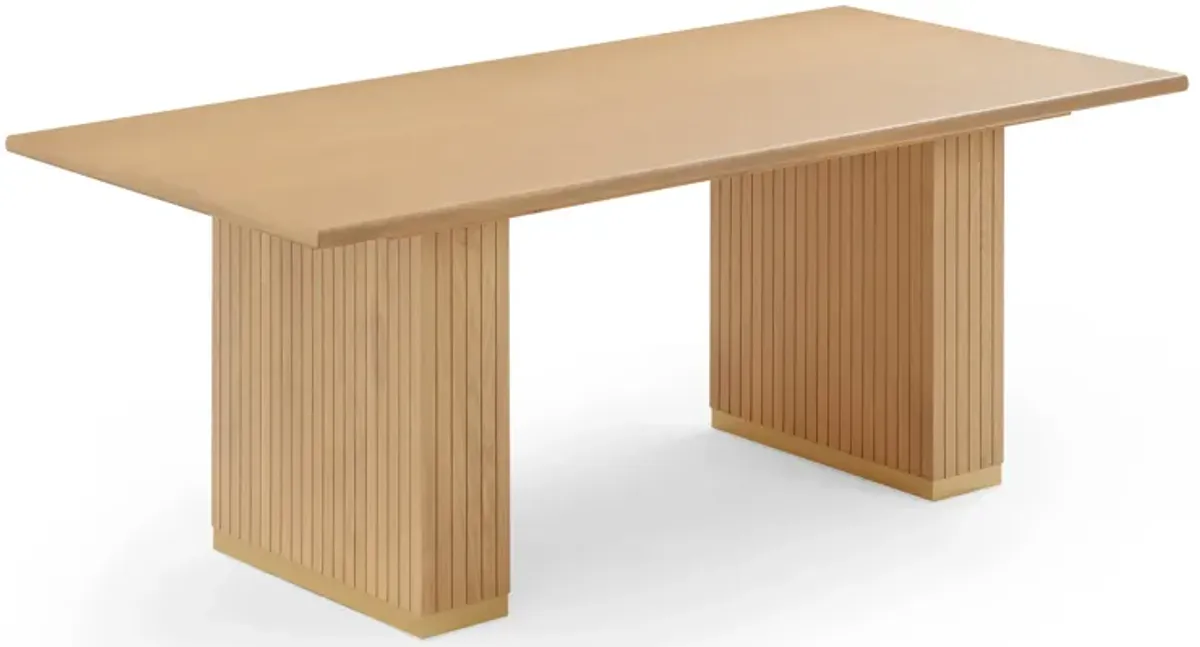 Chelsea Natural Oak Wood 79 inch Rectangular Dining Table