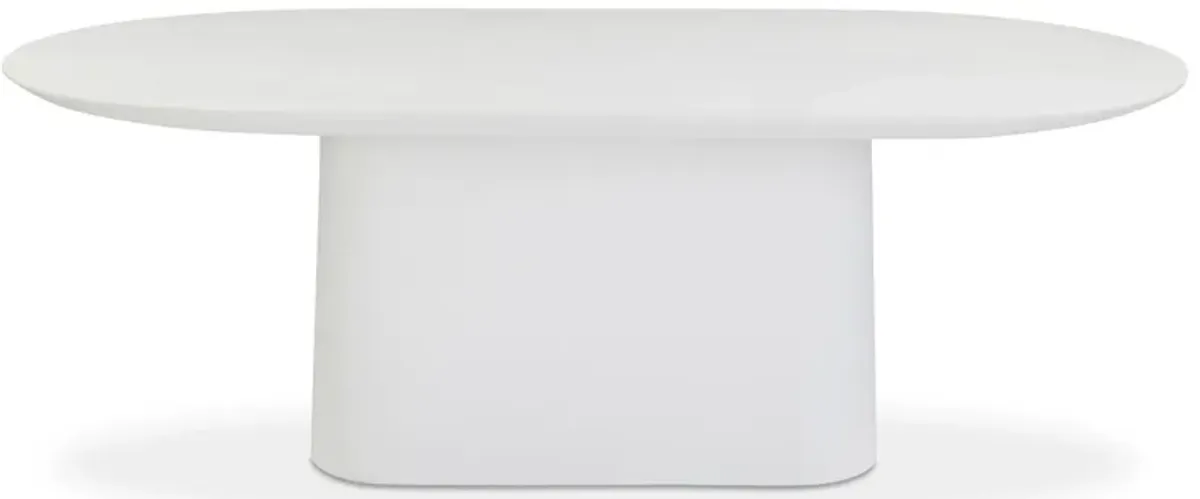 Nara Pure White Indoor/Outdoor Concrete Dining Table