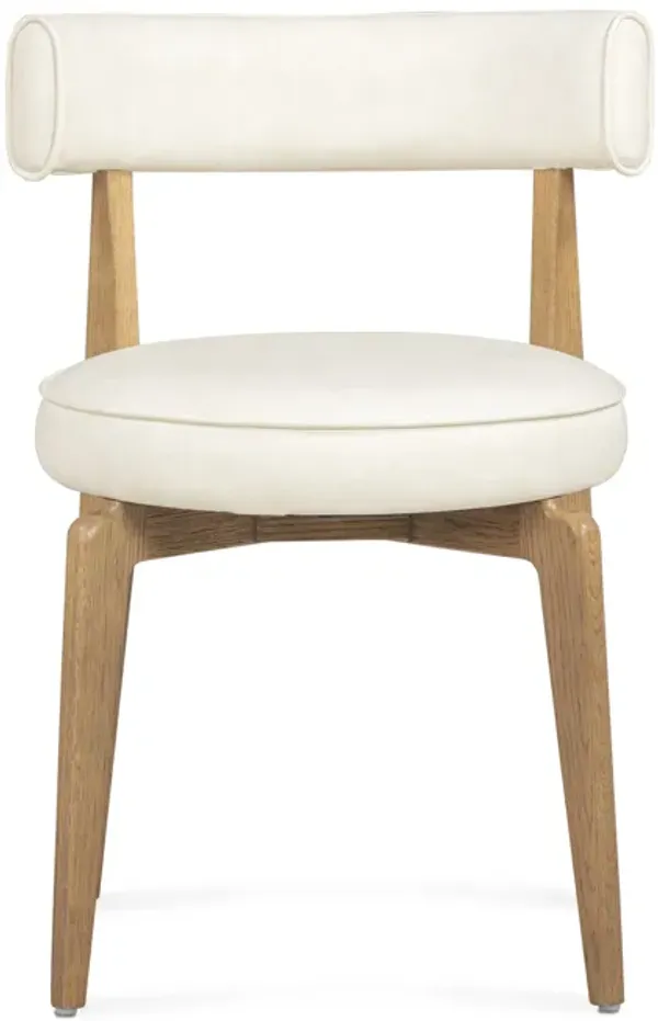 Nikita Cream Performance Vegan Leather Dining Chair