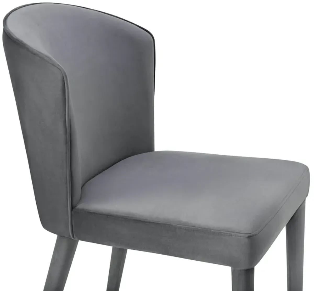 Metropolitan Grey Velvet Chair