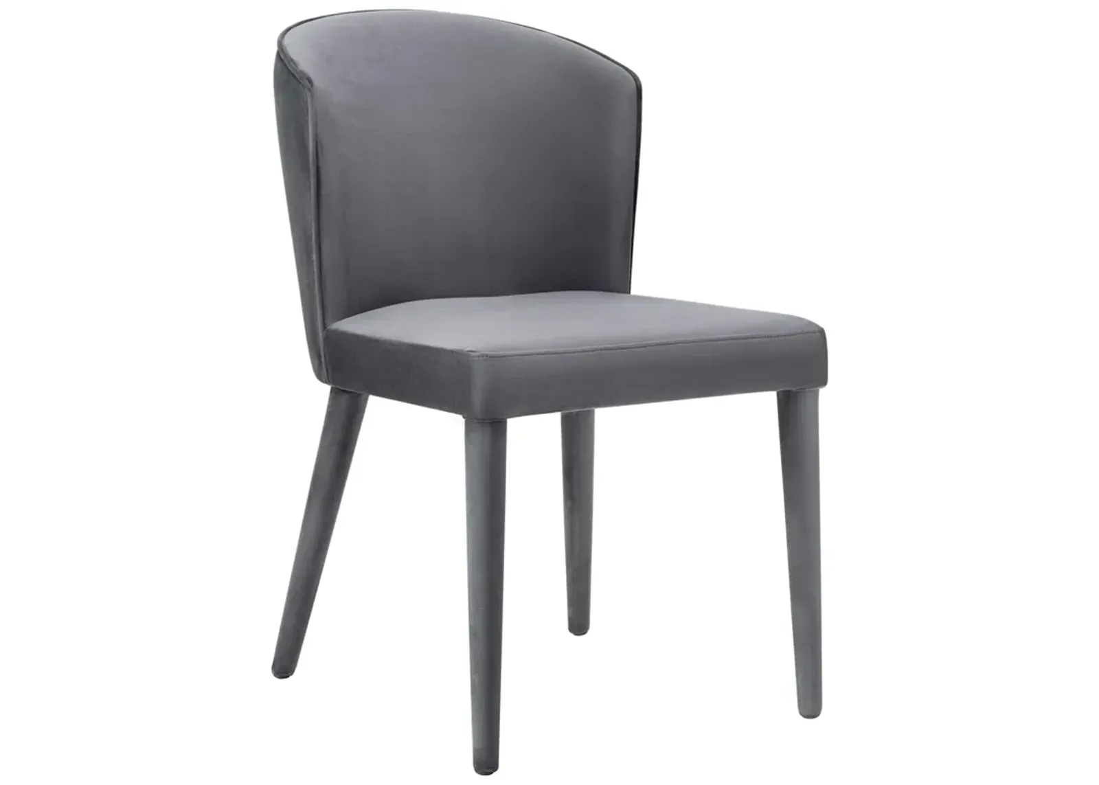 Metropolitan Grey Velvet Chair